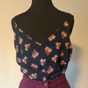 Charming Navy Floral Camisole